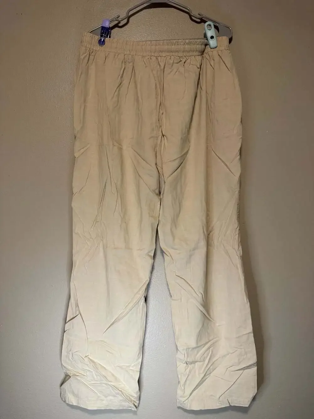 COOFANDY Mens Casual Cotton Linen Beach Pants XL